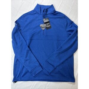 New Callaway Pullover 1/4 Zip Men's Size Small Blue Golf NWT
